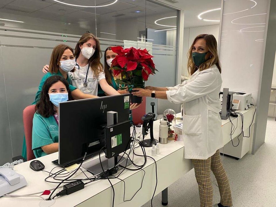 Decoración de Navidad en el Hospital Reina Sofía