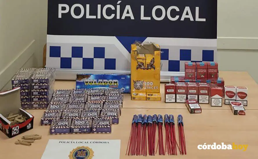 Material incautado por la Polic&iacute;a Local