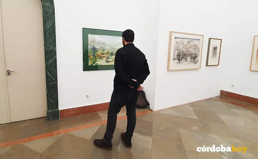 Exposici&oacute;n 'Juegos de Agua (Acuarelas del Museo)' en el Bellas Artes de C&oacute;rdoba, en una imagen de archivo