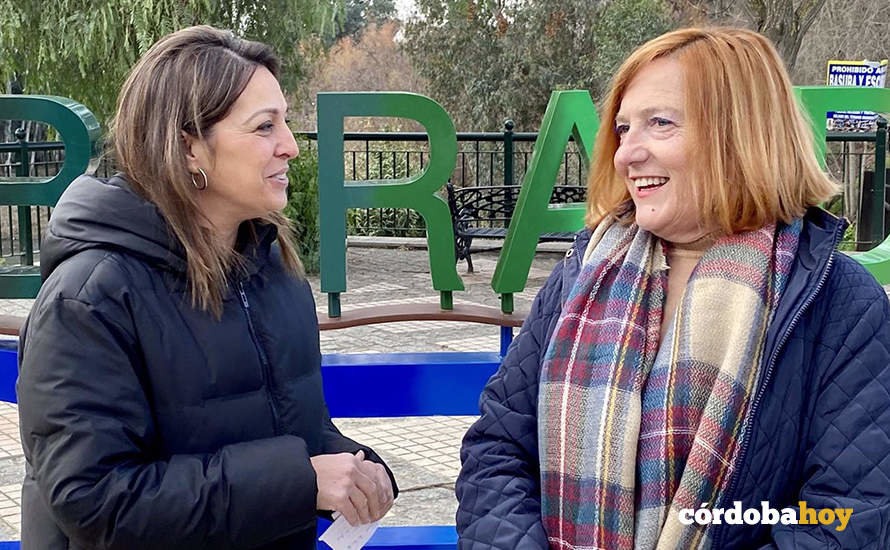Isabel Ambrosio y Esperanza Caro en Palma del Río