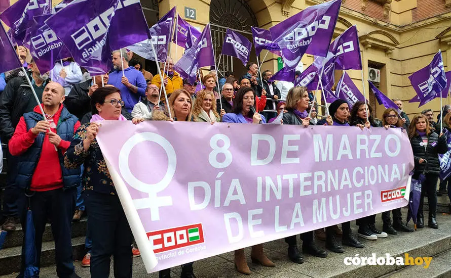 Acto por el 8M en CCOO