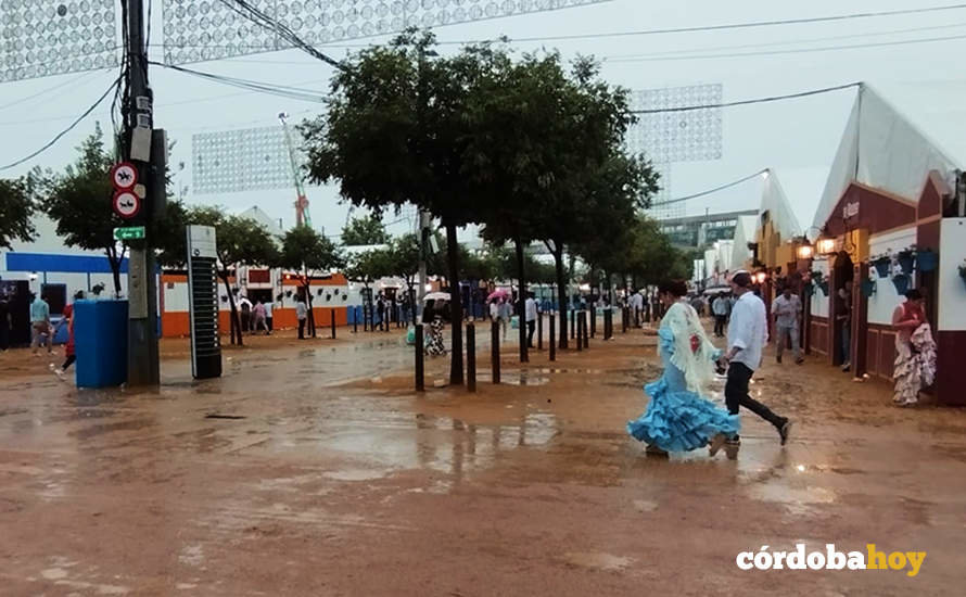 Lluvia en la Feria de Nuestra Señora de la Salud