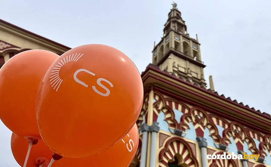Propaganda de Ciudadanos en la Feria de C&oacute;rdoba