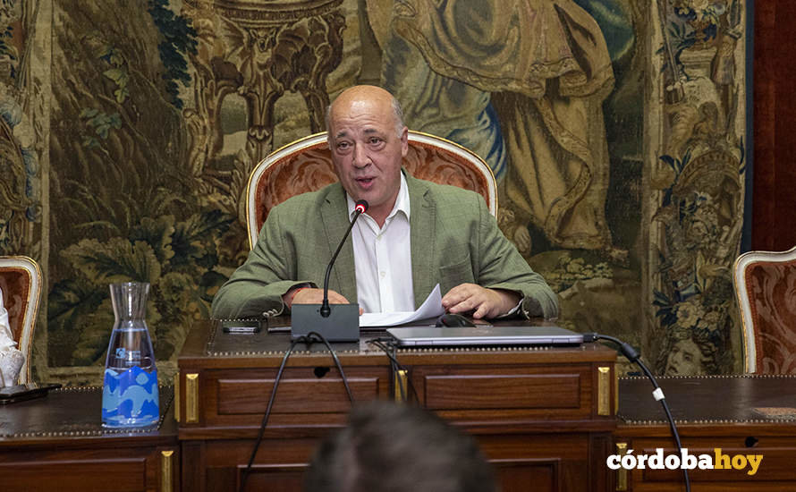Antonio Ruiz en el Pleno ordaniario de la Diputación de cierre del mandato