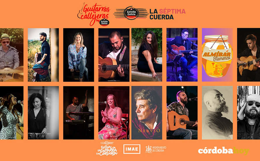 Cartel de las actividades paralelas al Festival de la Guitarra de Córdoba 2023