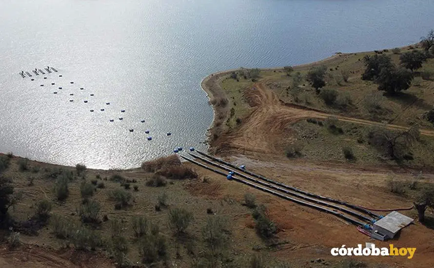 Obras de conexi&oacute;n entre La Colada y Sierra Boyera, en una imagen de archivo