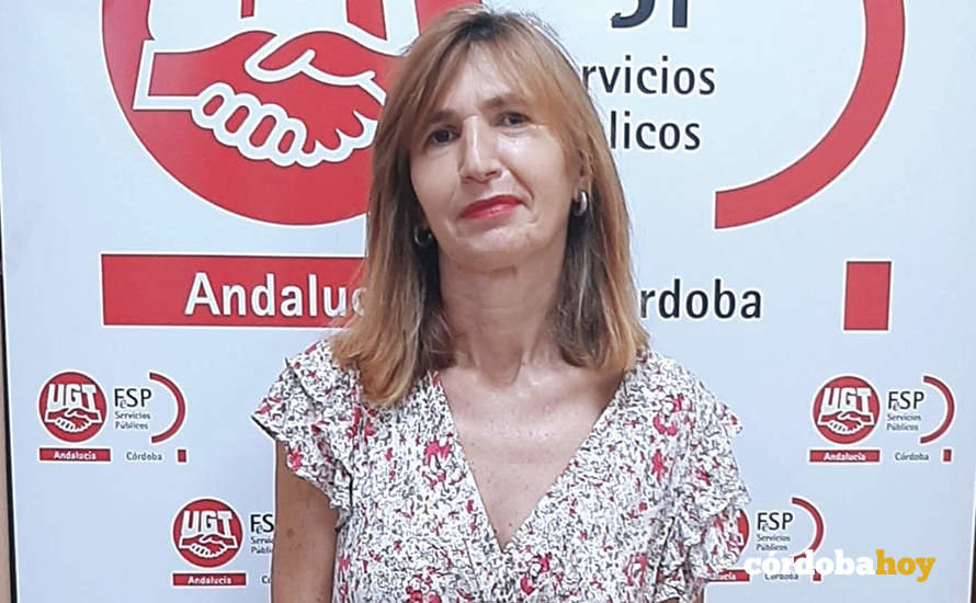 Mari Carmen Heredia Lozano, secretaria provincial de Sanidad y Servicios Sociosanitarios de UGT SP en Córdoba