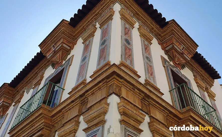 Detalle de la fachada del Palacio de La Merced, sede de la Diputaci&oacute;n de C&oacute;rdoba