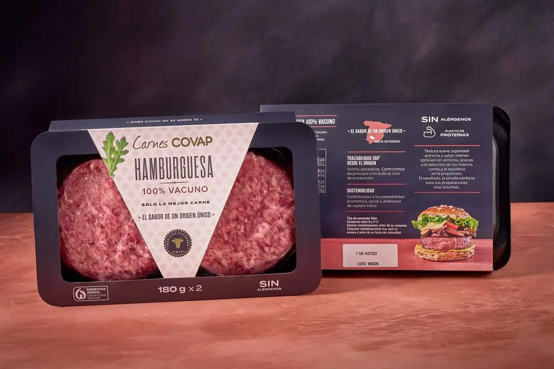 Hamburguesas de la marca comercial Carnes Covap