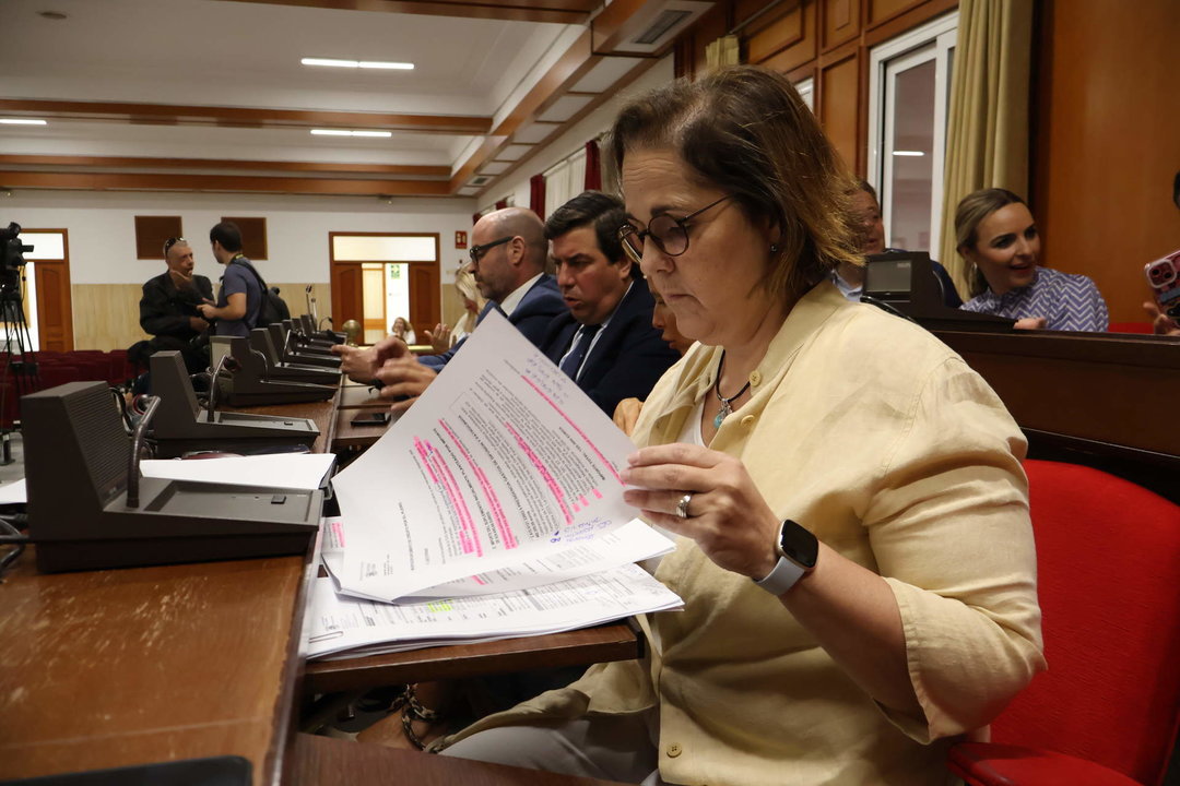 Blanca Torrent, concejala de Hacienda, en el último Pleno extraordinario FOTO RAFA MELLADO SENIOR