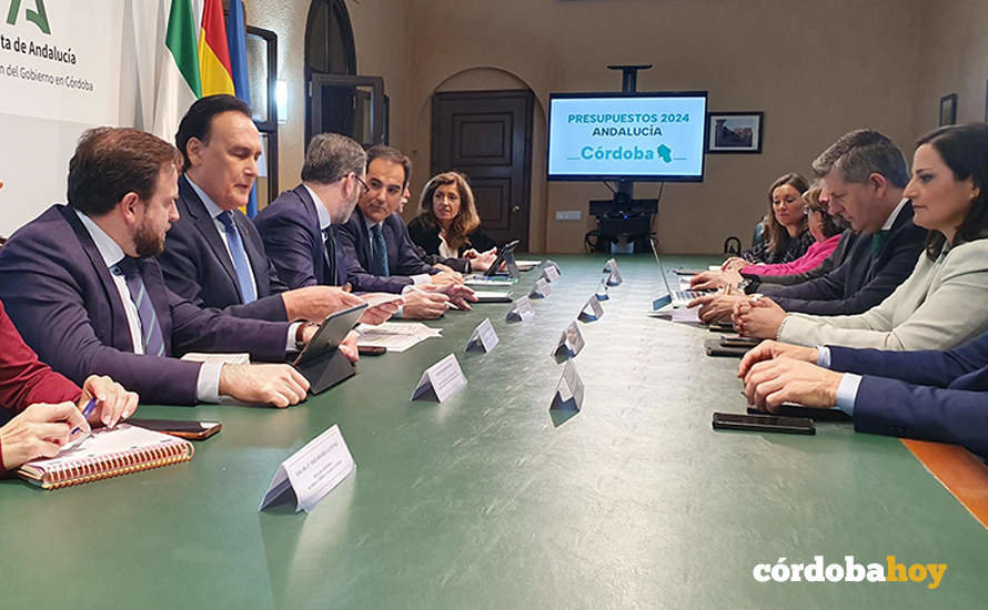Reunión de consejeros y delegados sobre el Presupuesto de la Junta para Córdoba en 2024