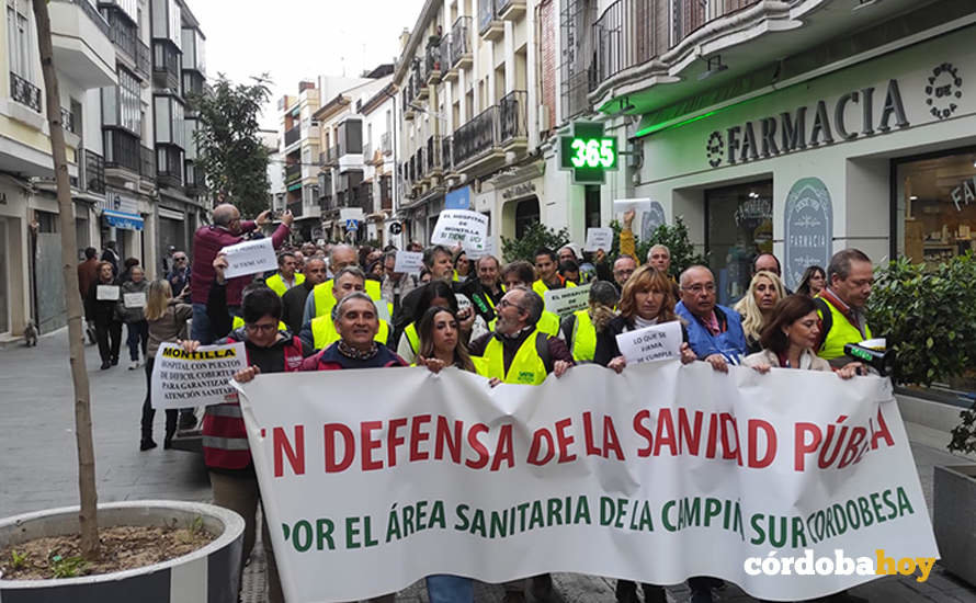 Movilización en defensa del Hospital comarcal de Montilla