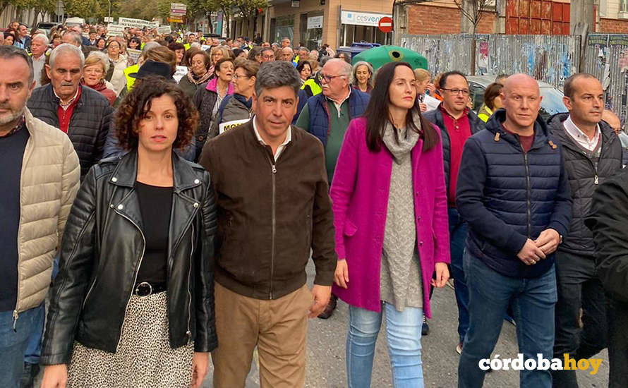 Movilización en Montilla por la sanidad pública FOTO PSOE