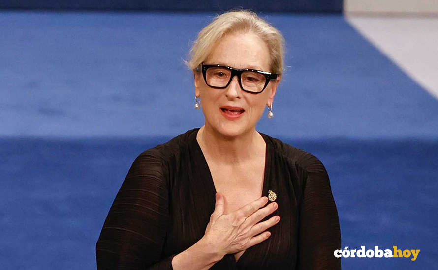 Meryl Streep en la entrega de los Premios Príncipe de Asturias FOTO RTVE