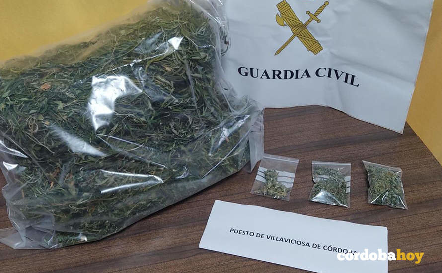 Droga incautada en Villaviciosa de Córdoba por la Guardia Civil