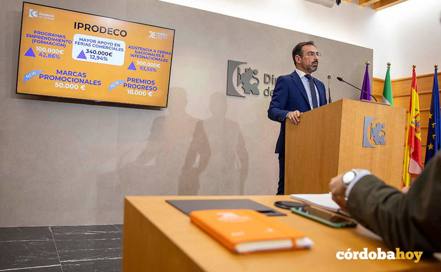 Félix Romero, en la presentación de los presupuestos de Desarrollo Económico, Promoción y Empleo de la Diputación