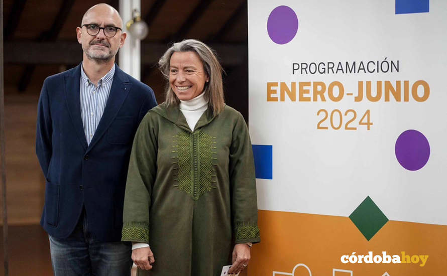 Carlos Aladro e Isabel Albás en la presentación de la programaciópn del IMAE del primer semestre de 2024