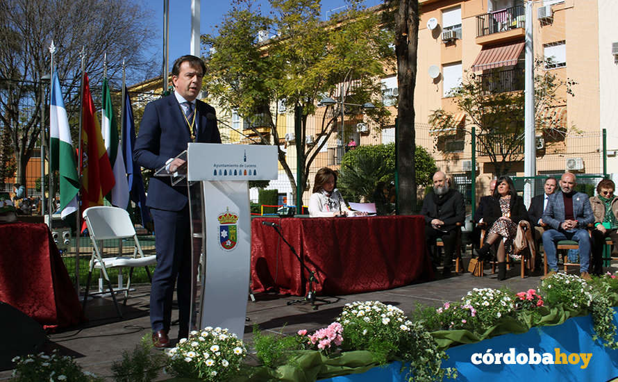 El alcalde de Lucena, Aurelio Fernández, en la celeración del Día de Andalucía