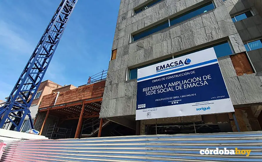 Obras de ampliaci&oacute;n en la sede social de Emacsa