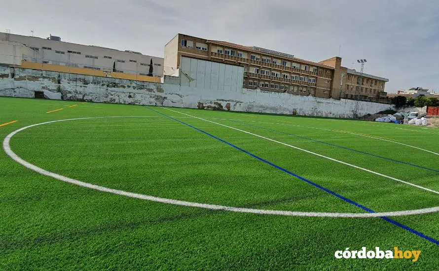 Obras en el estadio de San Eulogio, en el Distrito Sur, en una imagen de archivo
