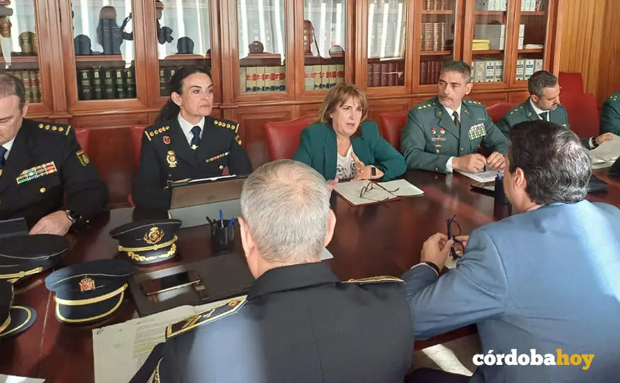 Junta de seguridad en la Subdelegaci&oacute;n por el Mayo Festivo Cordob&eacute;s 2024