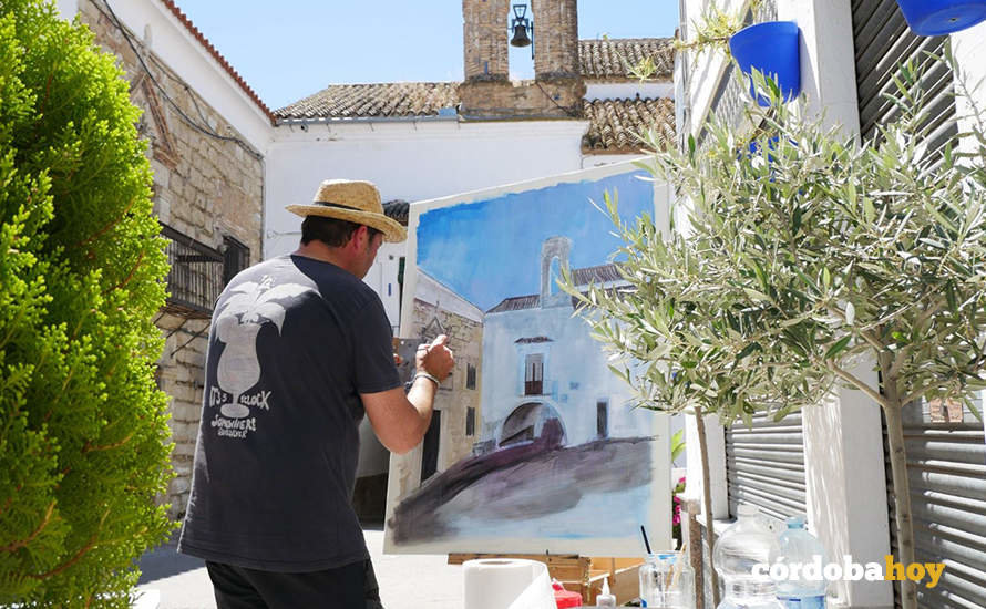 Participante  en el I Concurso de Pintura Rápida al Aire Libre 'Calles en Flor'