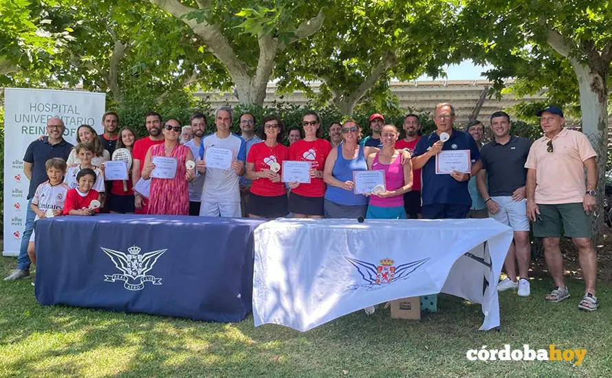 Entrega de premios del III Torneo de P&aacute;del del Real Aeroclub y el Reina Sof&iacute;a