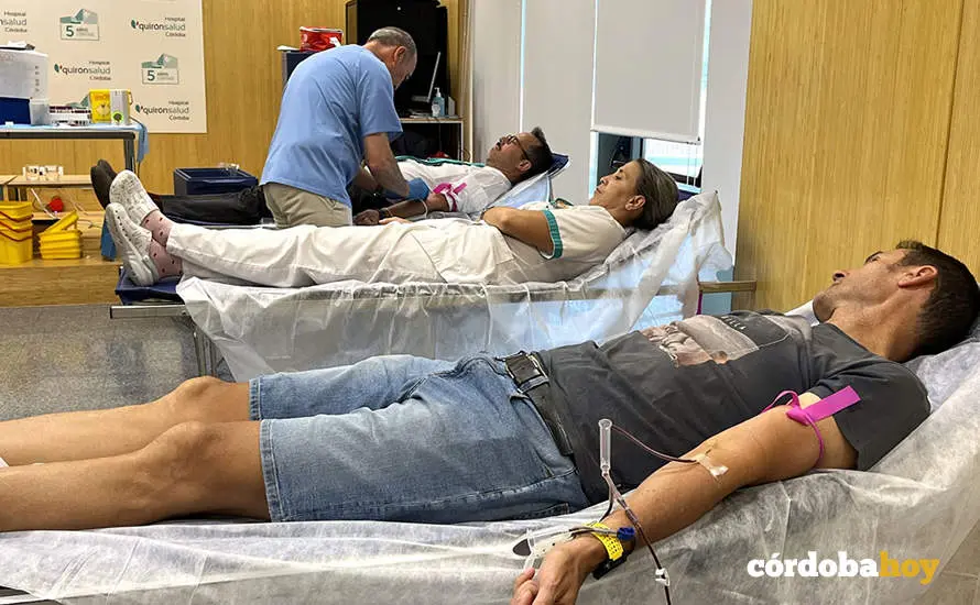 Jornada de donaci&oacute;n de sangre en el Hospital Quir&oacute;nsalud C&oacute;rdoba, en una imagen de archivo