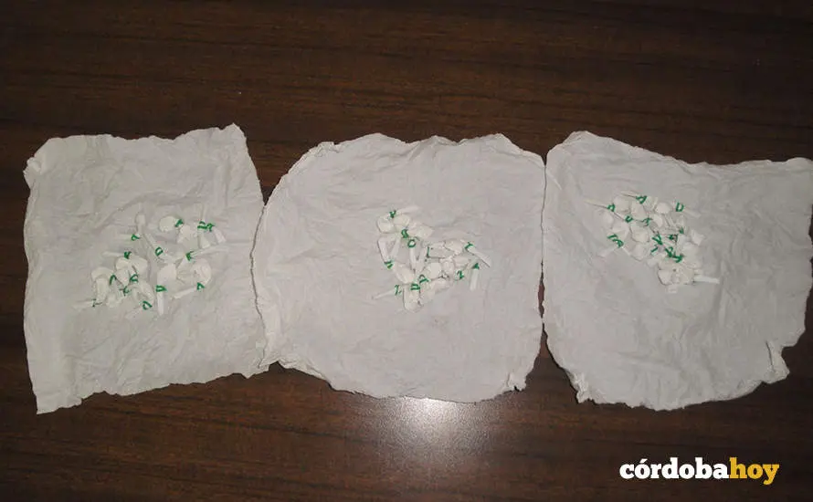 Droga intervenida en Montalb&aacute;n