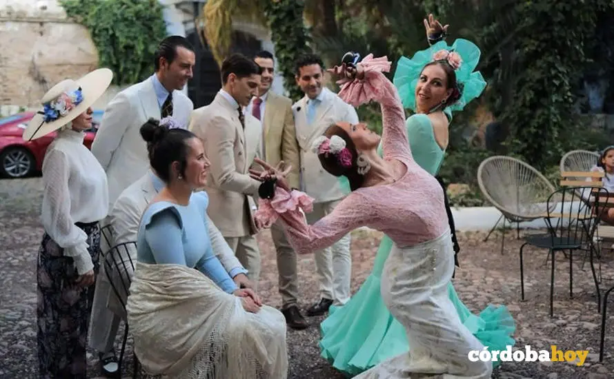 Recreaci&oacute;n actual del cuadro 'Feria de C&oacute;rdoba'