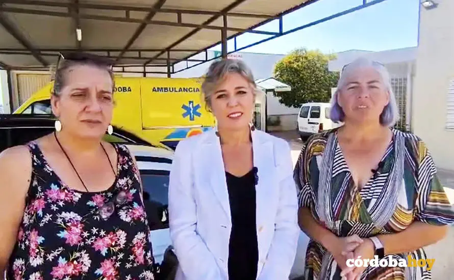 Ana Romero (centro), en Almod&oacute;var del R&iacute;o FOTO PSOE