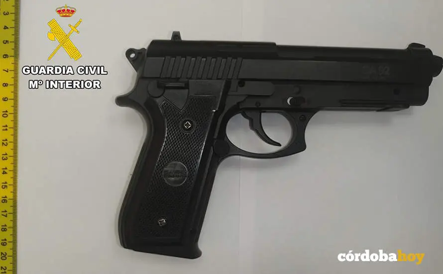 El arma de fuego usada en los asaltos