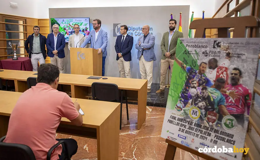 Presentaci&oacute;n de la XXIX final de la Copa Andaluc&iacute;a que tendr&aacute; lugar en Pozoblanco FOTO DIPUTACI&Oacute;N DE C&Oacute;RDOBA
