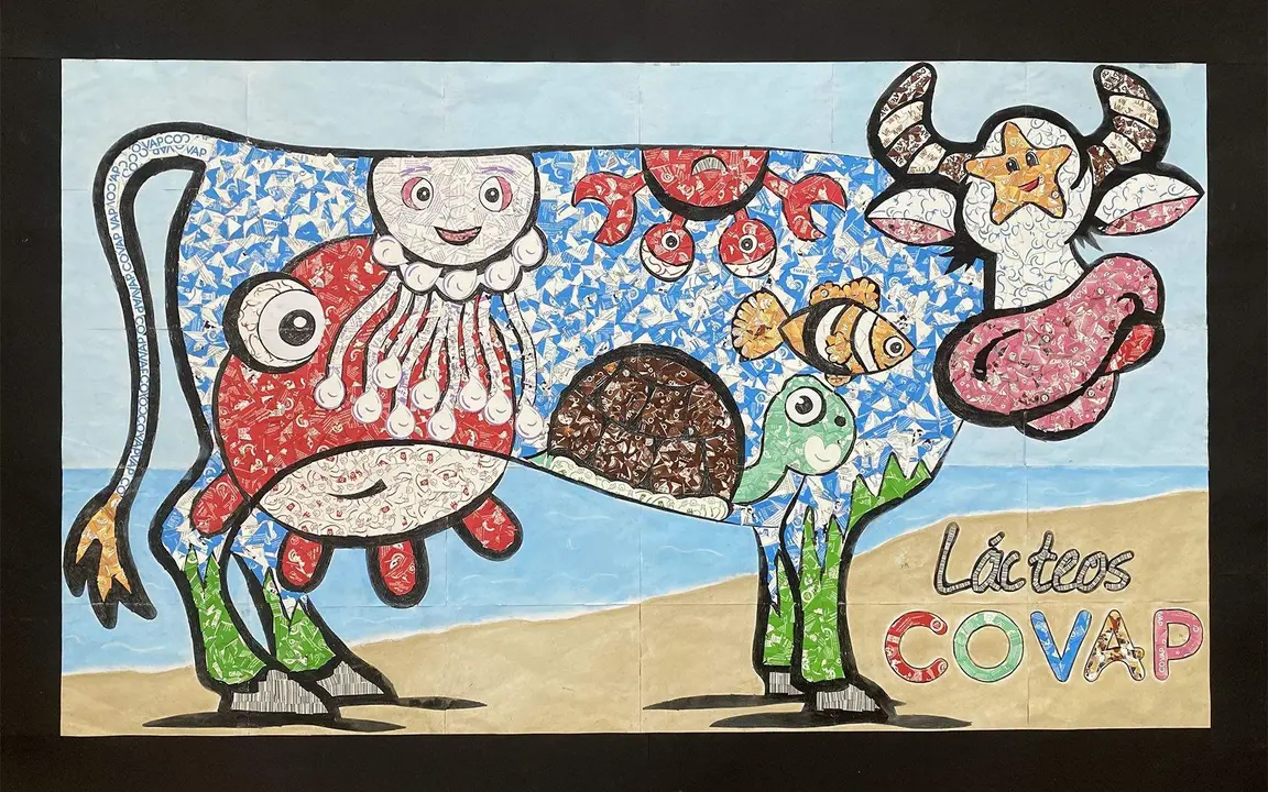 Primer premio del concurso 'Dise&ntilde;a con Covap.&nbsp;Tu creatividad es la leche'
