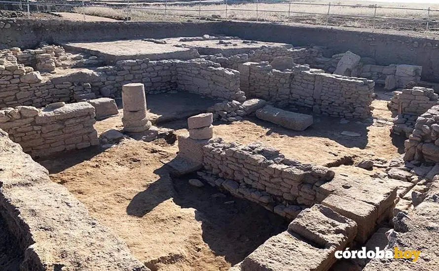 Estructuras arqueol&oacute;gicas en las termas y la panader&iacute;a de la ciudad romana de Ategua FOTO JUNTA DE ANDALUC&Iacute;A