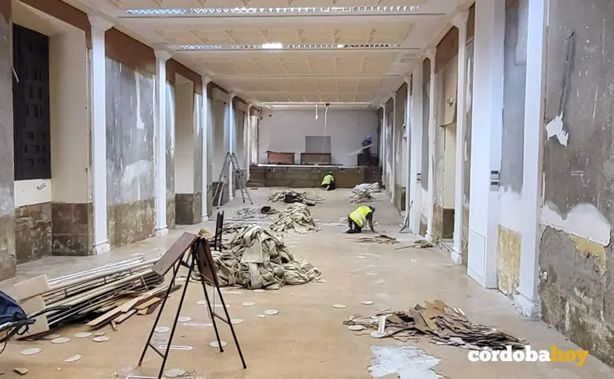 Obras de adaptaci&oacute;n del Palacio Episcopal para acoger el Centro de Recepci&oacute;n de Visitantes de la Mezquita-Catedral de C&oacute;rdoba, en una imagen de archivo FOTO CABILDO CATEDRA