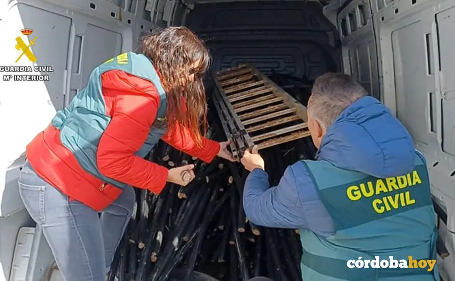 Material recuperado por la Guardia Civil
