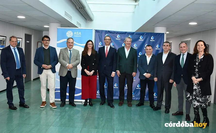 Comit&eacute; ejecutivo de ASA en la sede de Emacsa