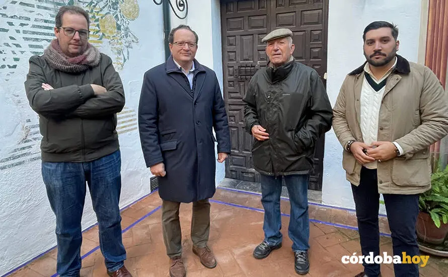 Jos&eacute; Ram&iacute;rez del R&iacute;o, junto a Miguel Castellano, ha visitado la casa museo de Julio Romero de Torres FoTo VoX 