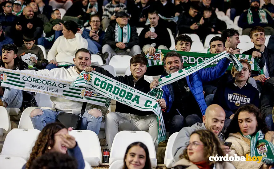 La grada del C&oacute;rdoba CF-Sporting de Gij&oacute;n