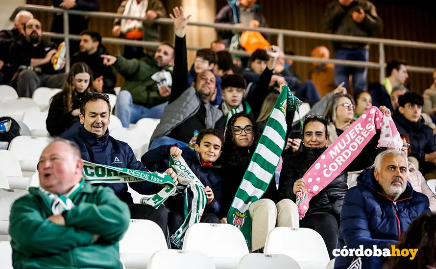 La grada del C&oacute;rdoba CF-Sporting de Gij&oacute;n