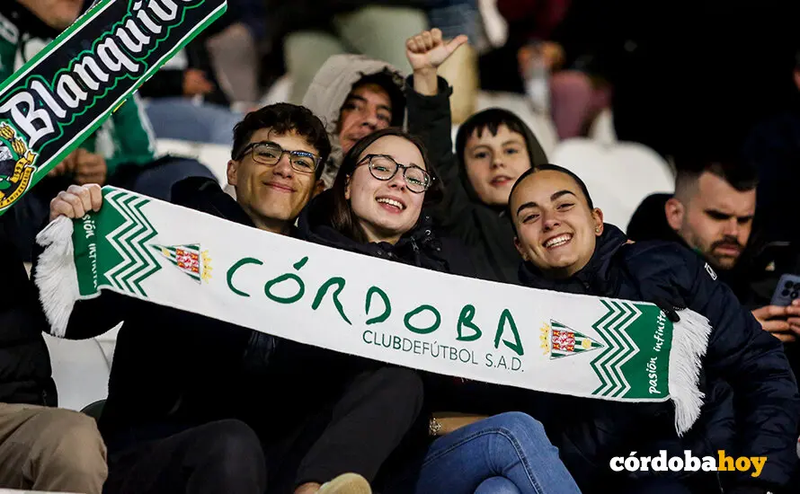 La grada del C&oacute;rdoba CF-Sporting de Gij&oacute;n