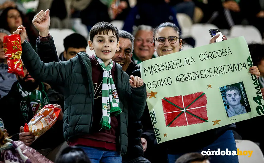 La grada del C&oacute;rdoba CF-Sporting de Gij&oacute;n