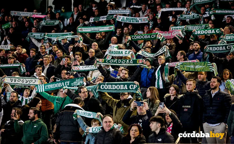 La grada del C&oacute;rdoba CF-Sporting de Gij&oacute;n