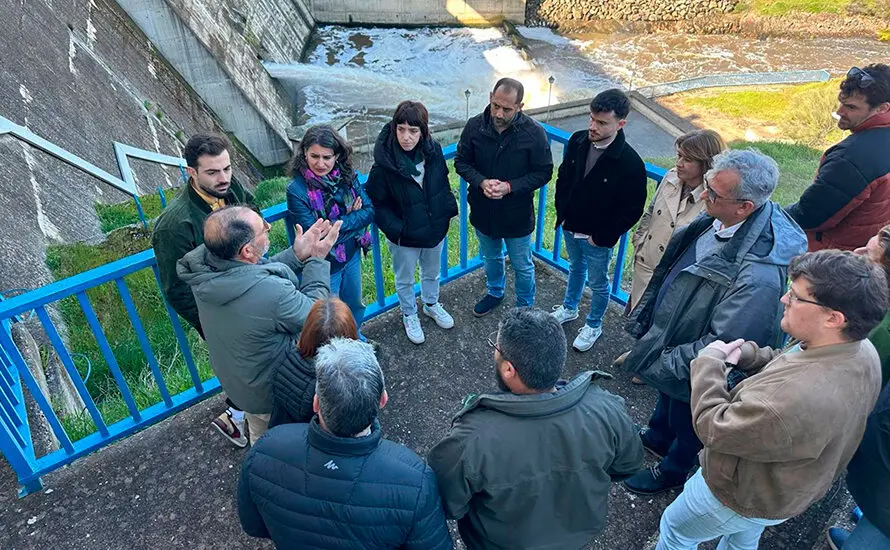 Responsables de IU y Podemos alertan desde La Colada sobre la "contaminaci&oacute;n" que afecta al Norte de C&oacute;rdoba y a Extremadura FOTO. IU