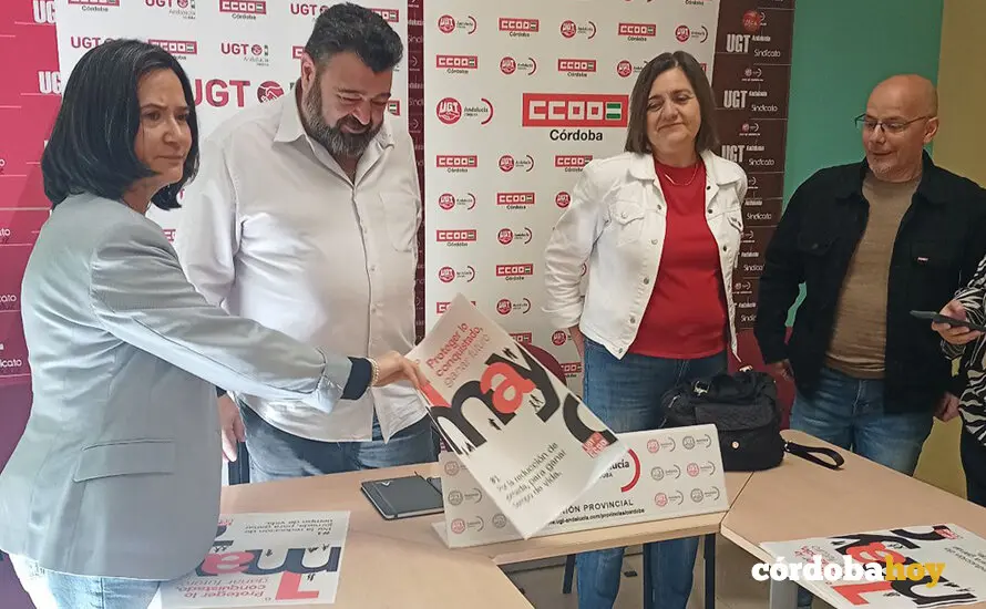 Presentaci&oacute;n de la manifestaci&oacute;n del Primero de Mayo en C&oacute;rdoba FOTO UGT