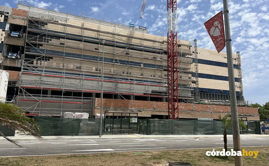 Gr&uacute;a en unas obras en el Reina Sofia, en una imagen de archivo