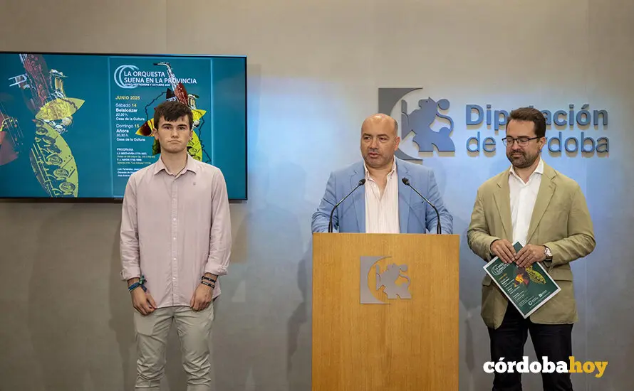 Gabriel Duque, en la presentaci&oacute;n de la iniciativa 'La Orquesta suena en la provincia' FOTO DIPUTACI&Oacute;N DE C&Oacute;RDOBA