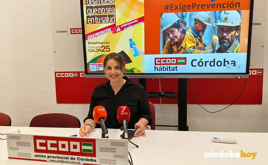 La secretaria general del Sindicato del H&aacute;bitat de CCOO de C&oacute;rdoba,&nbsp;Esperanza S&aacute;nchez FOTO CCOO