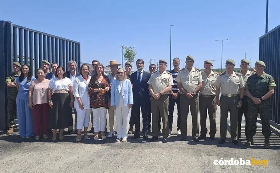 Escalante, junto a Valcarce, en el acceso a la futura Base Log&iacute;stica del Ej&eacute;rcito de Tierra en C&oacute;rdoba. FOTO MINISTERIO DE DEFENSA
